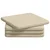Jastučići za sjedenje 4 pcs Krema 40 x 40 x 3 cm tkanina