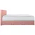 Carryhome POSTELJA Z VZMETNICO 140 cm x 200 cm , tekstil roza
