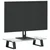 Stalak za monitor crni 40x20x8 cm kaljeno staklo i metal