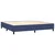 vidaXL Box spring postelja z vzmetnico moder 200x200 cm blago, (20761316)