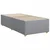 Vidaxl Box spring postelja z vzmetnico svetlo siva 90x200 cm blago