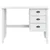 Stol s ladicama HILL Bijelo 100 x 45 x 74 cm Masivna borovina