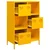 Visoka komoda boja senfa 68x39x103,5 cm od čelika