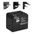 Potovalni adapter Techsuit HHT148 EU/UK/AUS/US, PD 20W, QC, USB, USB-C - črn