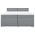 vidaXL Box spring postelja z vzmetnico svetlo siva 200x200 cm blago