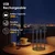 LED prigušiva spoljašnja punjiva dodirna stona lampa GENTLE LED/1,5W/3,7V 3000 mAh IP44 crna