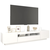 TV ormarić s LED svjetlima bijeli 200 x 35 x 40 cm