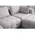 Atelier del Sofa Ugaona garnitura Amaris, 290x200 cm, Svetlo-siva