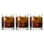 Set of 3 drinking glasses, made from glass, 285 ml, Oak - Borgonovo