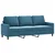 4-dijelna sofa garnitura plavi baršun