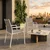 M&M Vrtni stol SOLLER 65x55x88 bel aluminij Homms