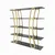 Hanah Home Polica 120x120x25cm Crno-Zlatna