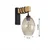 Brilagi - Zidna svetiljka WOOD GLASS 1xE27/60W/230V borovina/crna/zadimljeno bež