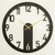 WALLXPERT Mood Metal Wall Clock APS114 Black