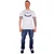 HARVEY MILLER Majica temno modra/bela