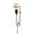 Opviq Zidna lampa E27 Socket, Crna