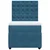 Vidaxl Box spring postelja z vzmetnico temno moder 90x190 cm žamet