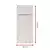 Set of 6 cutlery envelopes, Uni, 24 x 9 cm, plastic, Beige/White - S