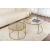 Hanah Home Set stolova za dnevnu sobu Aurum, 80x80x43cm, 60x60x39cm, 2 komada, Zlatne boje