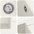 Umivaonik Bijelo 620 x 500 mm 80% kvarc i 20% smola