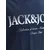 JACK & JONES Majica JJDEVIN DAYTONA  mornarska / bela