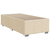 vidaXL Box spring postelja z vzmetnico krem 90x200 cm blago