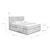 Sivorjava boxspring postelja 160x200 cm Olia Bold – Bonami Selection