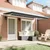 Skrovita tenda Antracit 400 x 200 cm tkanina