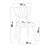 HANAH HOME Set Trpezarijski sto i 4 stolice Elma Burgundy Black