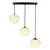 BRILAGI - Luster na sajli PEBBLES 3xE27/40W/230V crna