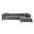 ATELIER DEL SOFA Ugaona garnitura Como Eco Right Anthracite