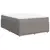 Vidaxl Box spring postelja z vzmetnico taupe 140x200 cm blago