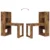 Stol s policom Staro drvo 122 x 67 x 145 cm Konstruirano drvo