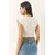 Bianco Lucci Ženska bluza 60284037, V-izrez, Bela