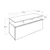 Hanah Home TV komoda Tvc-529-Te-1 Stylish, 117x48x40 cm, Crna