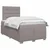 vidaXL Postelja boxspring z vzmetnico Taupe 120 x 190 cm Blago