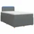 vidaXL Postelja boxspring z vzmetnico Temno siva 120 x 190 cm Blago
