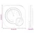 Vidaxl Termo higrometer Bela 7,5 x 7,5 x 1,2 cm ABS