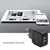 Qoltec stenski polnilnik 17 W | 5 V | 3,4 A | 2 x USB + kabel USB tipa C