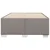 Vidaxl Posteljni okvir brez vzmetnice taupe 120x200 cm blago