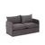 Atelier del Sofa Dvosed na razvlačenje Saga, 128 x 70 x 66 cm, Sivi