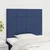 Vidaxl Vzglavje postelje modro 100x5x118/128 cm blago