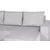 Grantex Line Ugaona garnitura Lena SVL, 130x190cm, Svetlosiva