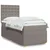 Vidaxl Box spring postelja z vzmetnico taupe 90x190 cm blago