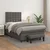 Vidaxl Box spring postelja z vzmetnico siv 120x200 cm umetno usnje