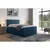 Livetastic BOXSPRING POSTELJA 140 cm  x 200 cm , les, kovina, umetna masa, tekstil modra
