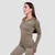 GymBeam Women‘s Pulse 1/2 Zip Running Sweatshirt Vetiver