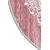 Conceptum Hypnose Tepih Hmnt905, Ovalni, 100x200 cm, Roze