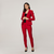 Ženske kostimske hlače v rdeči barvi 11160