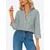 Imily Bela Bluza zelena/bela
